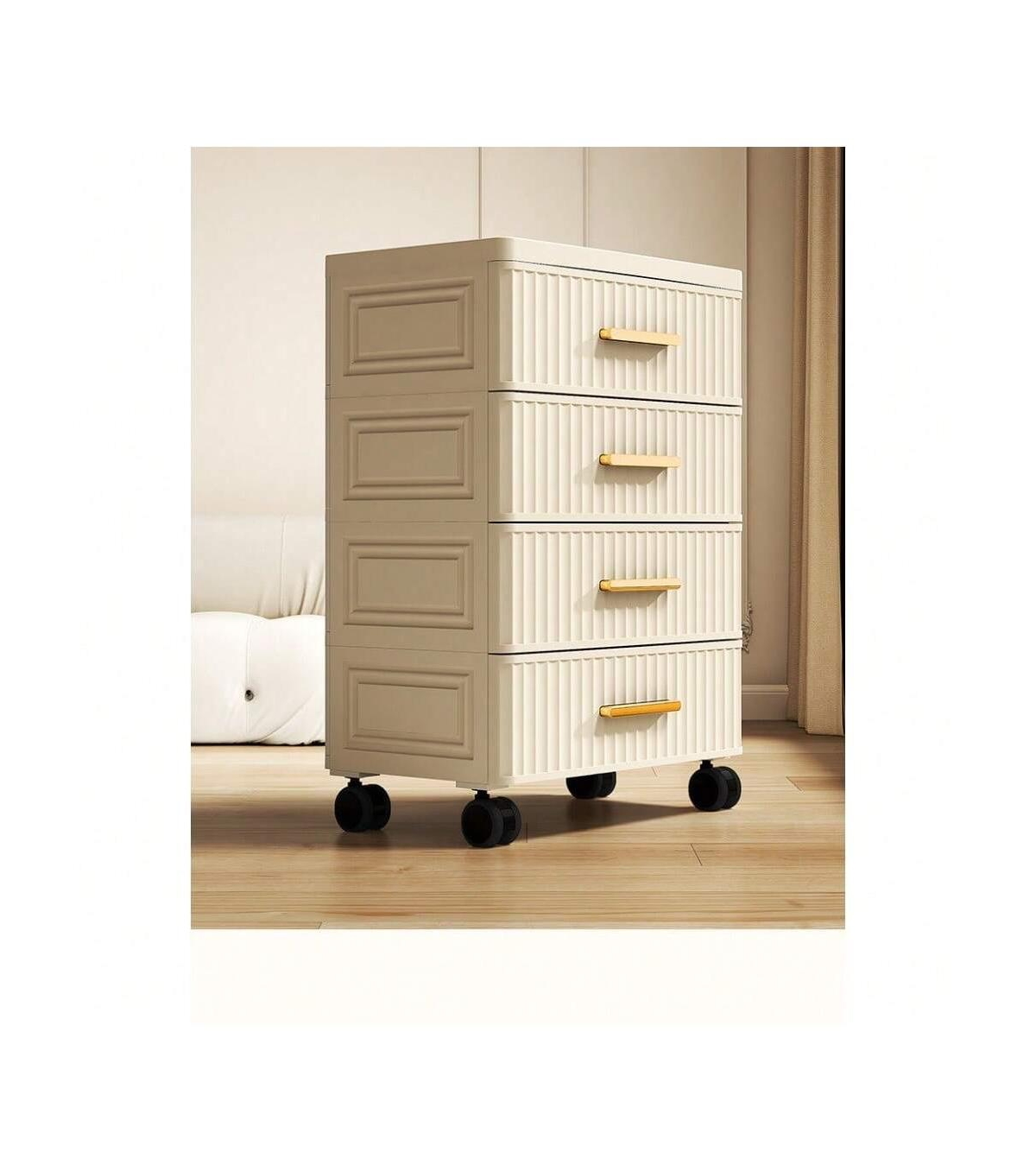 gaomon 1 Piece Plastic Multifunctional Drawer Storage Cabinet Bedside Table Living Room Snack Children Toys Books Clothes