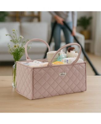 Quilted Diaper Caddy Organizer