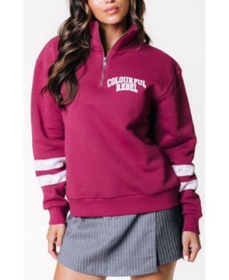 Women's Varsity Logo Relaxed Zip Sweat