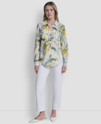 Women's Printed Long-Sleeve Shirt