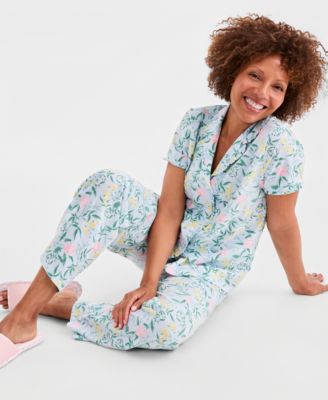 Women's Printed Short-Sleeve Pajama Set