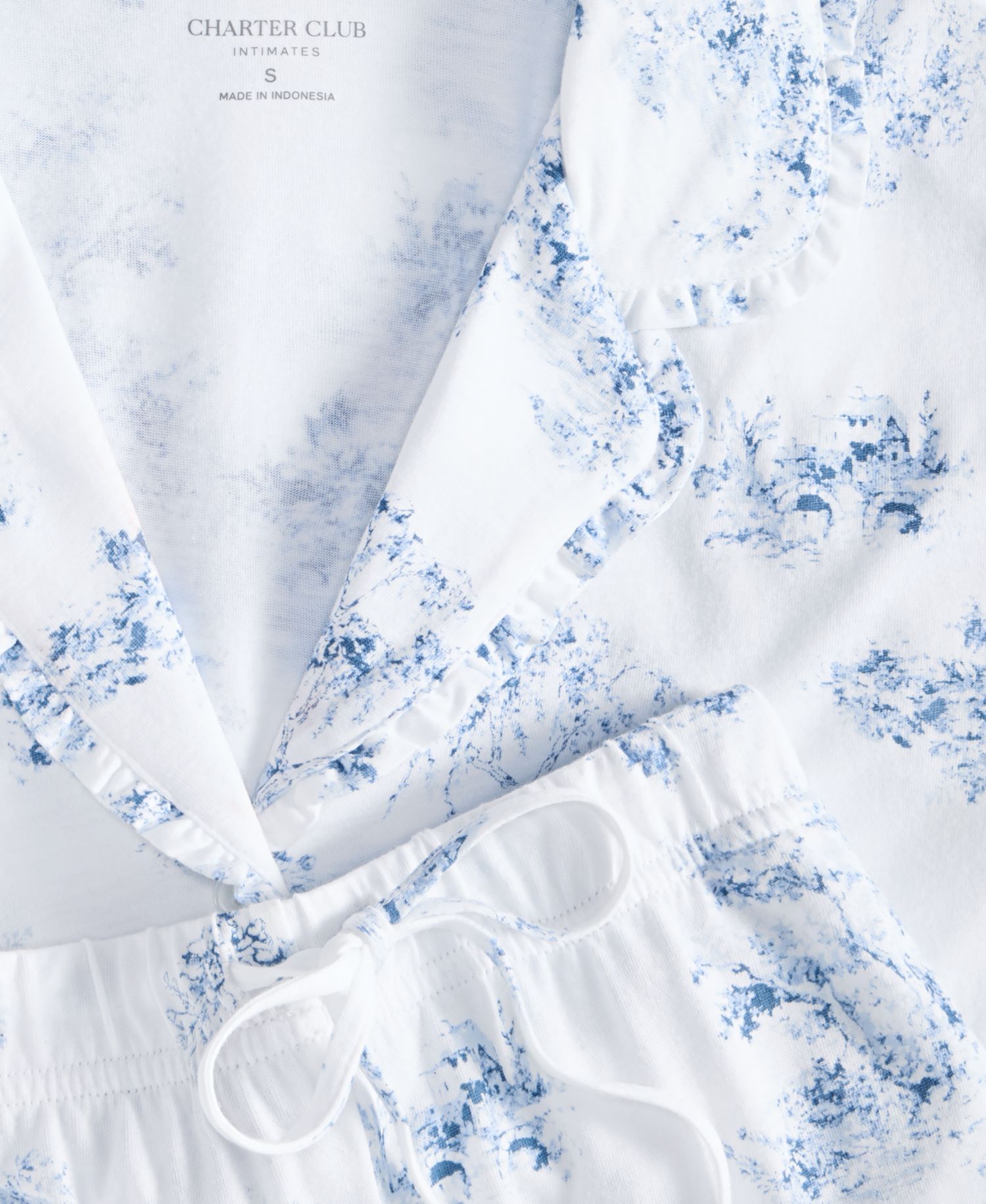 Women's Cotton Printed Short-Sleeve Pajama Set