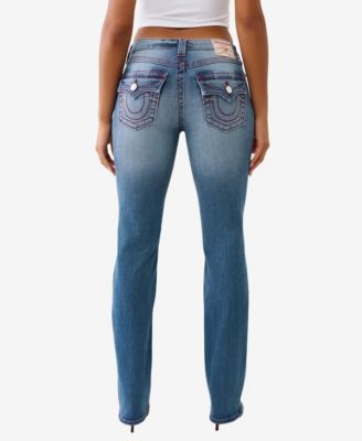 Women's Billie Mid Rise Straight Flap Jeans