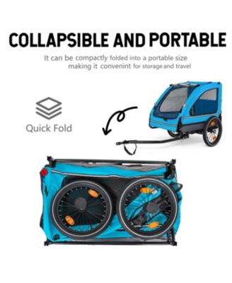 Dog Cart for Bicycle with Quick Release Wheel