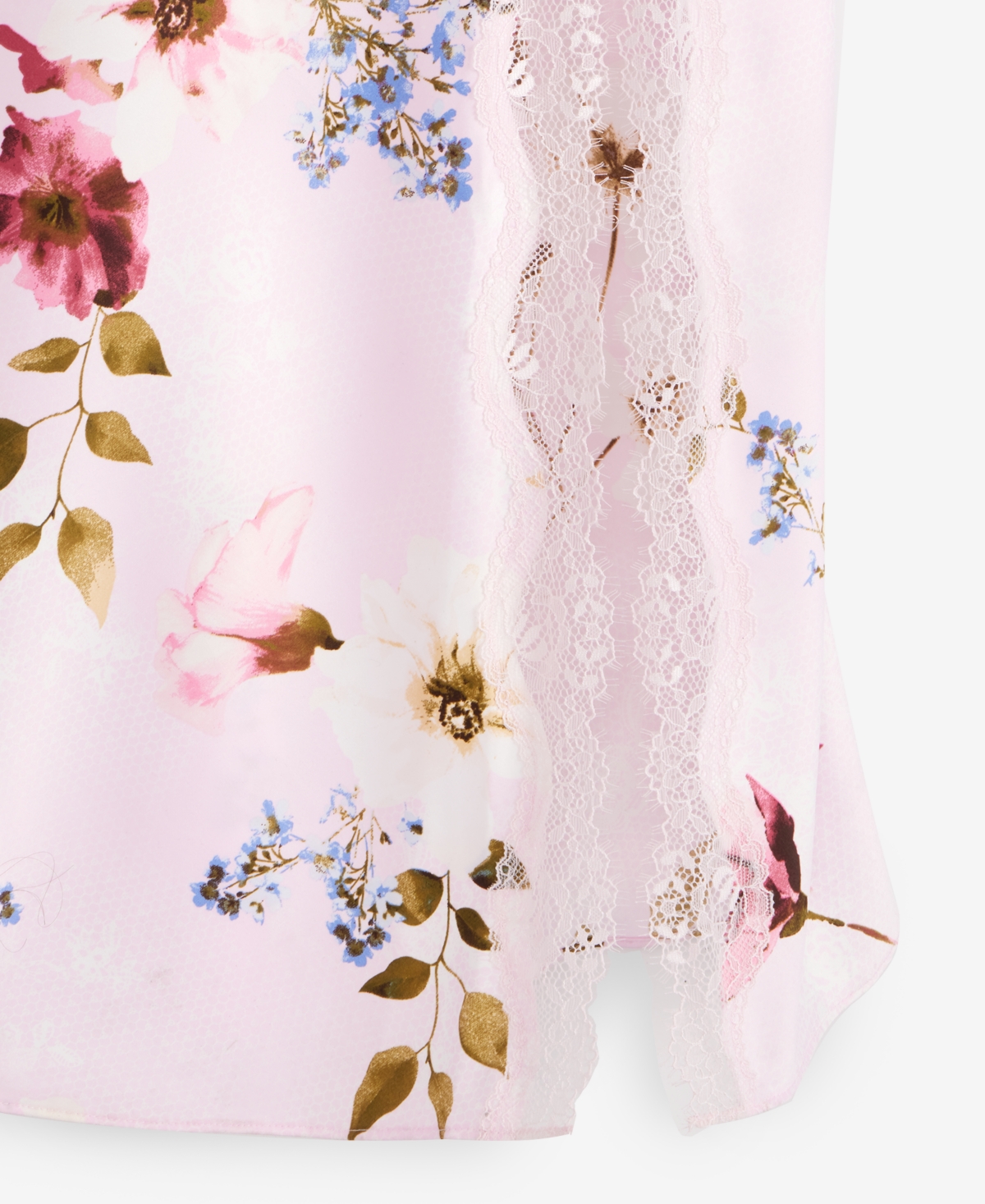 I.n.c. International Concepts Women's Lace-Trim Satin Nightgown