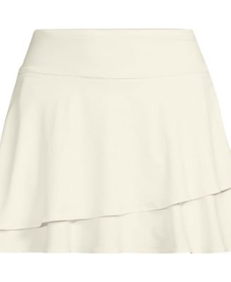 Women's High Waisted Tulip Hem Swim Skort