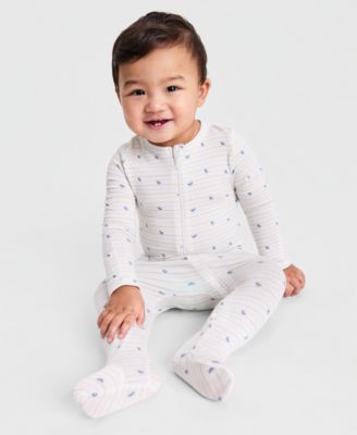 Baby Boys' Bird-Print Coveralls