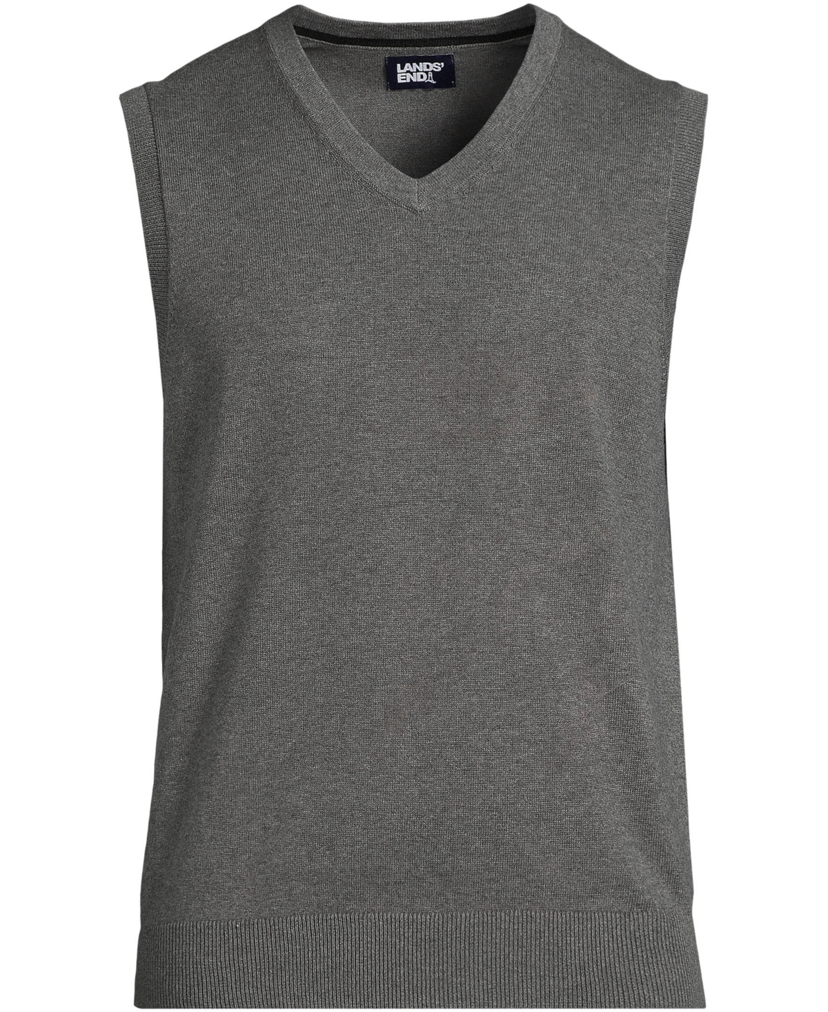 Lands' End Big & Tall Fine Gauge Cotton Vest