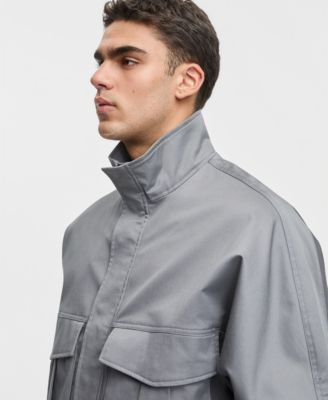 Men's Relaxed-Fit Stretch Twill Utility Jacket