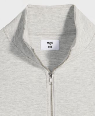 Men's Oversized-Fit Quarter-Zip Sweatshirt