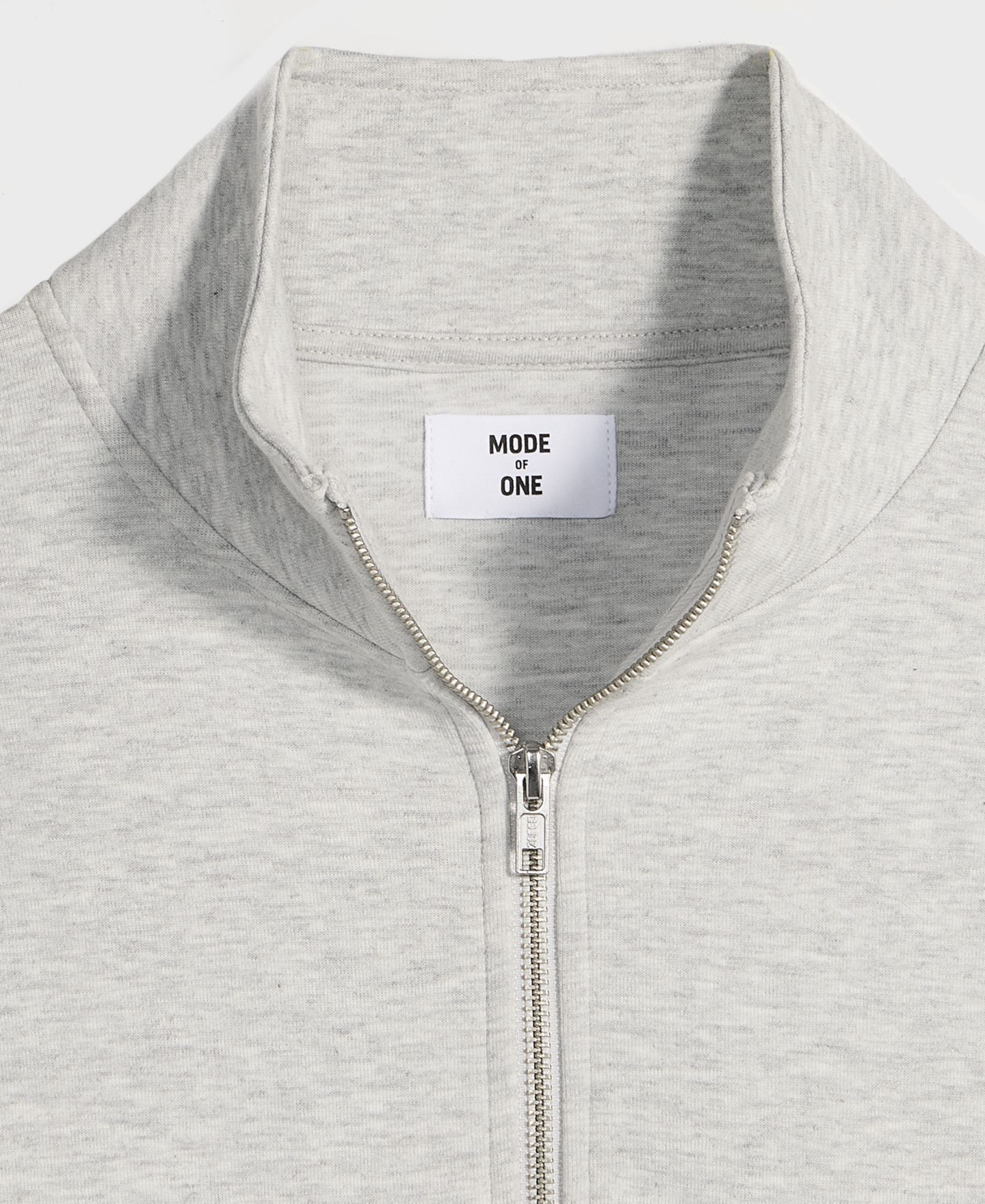 Мужская толстовка Mode of One Oversized-Fit Quarter-Zip, цвет: Серый — фото 6