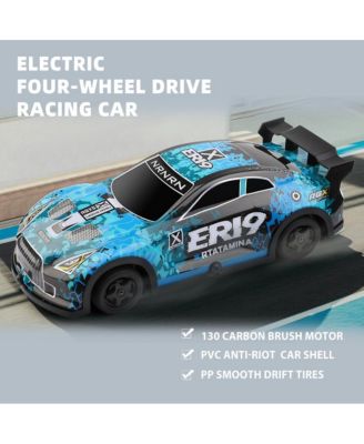 1:22 4WD Speed & Drift RC Car with LED Lights & Switchable Tire System