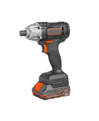 20V Cordless 1/4" Impact Driver Kit, 2800 RPM Max, Powerful Motor, Battery & Charger, 10 Bits, LED Work Light