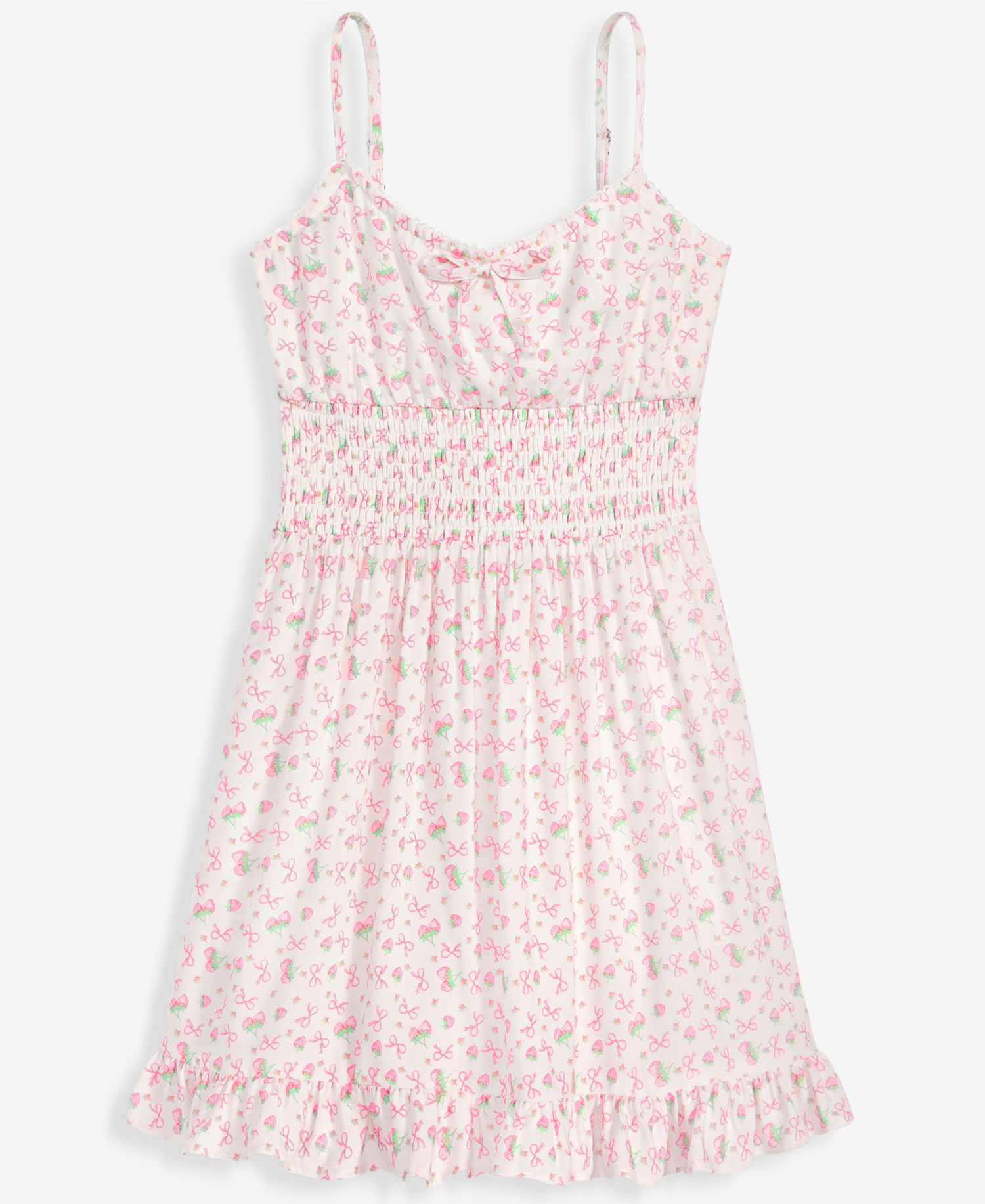 Girls' 7-20 Berry-Print Sleeveless Dress