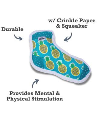 Squeaking Pineapple Plush Sock Dog Toy – Whimsical Design, Soft & Durable for Fun, Engaging, and Interactive Playtime with Dogs