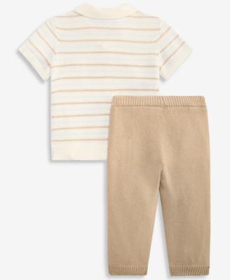 Baby Boys' Sweater-Knit Polo Set