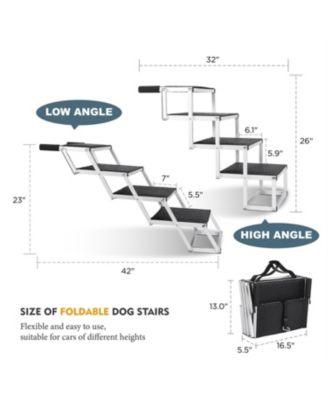 Foldable Dog Ramp for Cars, SUVs, Trucks in Black