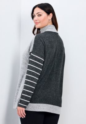 Women's Plus Size Theresa Splice Hacci Top