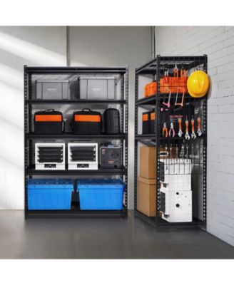 5-Tier Storage Shelves, 3000-Lb Capacity, Adjustable Heavy-Duty Utility Rack