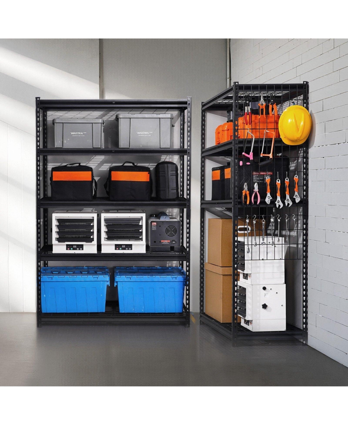 Mecale 5-Tier Storage Shelves, 3000-Lb Capacity, Adjustable Heavy-Duty Utility Rack