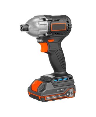 20V Brushless 1/4" Impact Driver Kit, 2800 RPM Max, Battery & Charger, 20 Bits, LED Work Light, Cordless Impact Driver