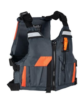 Life Vest for Watersports (PFD), Waterproof Nylon, 80N Buoyancy, Life Jacket for Fishing Kayaking Surfing, Men and Women