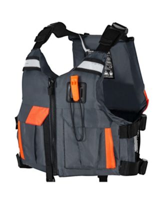 Life Vest for Watersports (PFD), Waterproof Nylon, 80N Buoyancy, Life Jacket for Fishing Kayaking Surfing, Men and Women