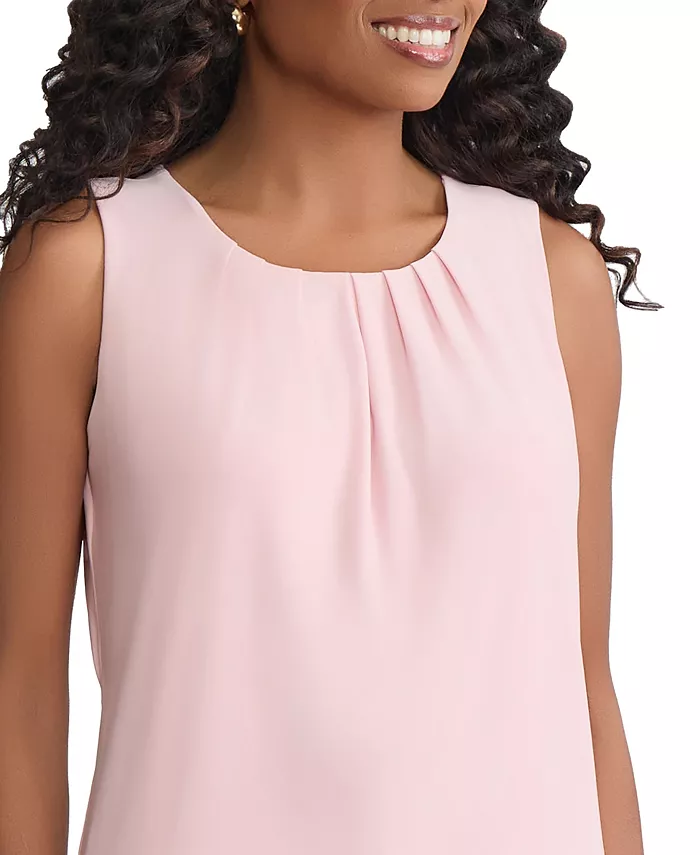 Women's Pleat Front Crewneck Top - thumbnail 3
