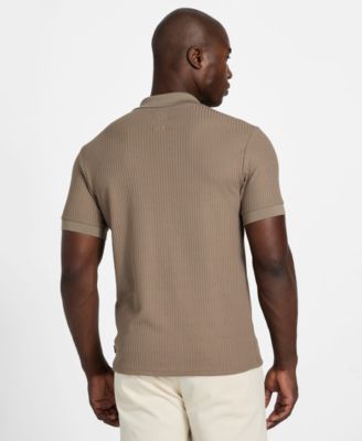 Men's Pointelle Short Sleeve Knit Shirt