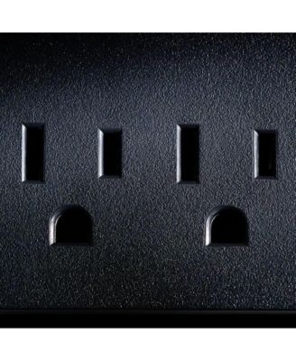 10-Outlet RGB Surge Strip with USB-C and USB Ports for Home Entertainment Power Protection