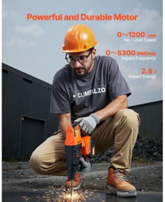20V Brushless Cordless SDS-Plus Rotary Hammer Drill, 1" Capacity, 4 Functions, 1200 RPM, 5300 BPM, Battery & Charger Included