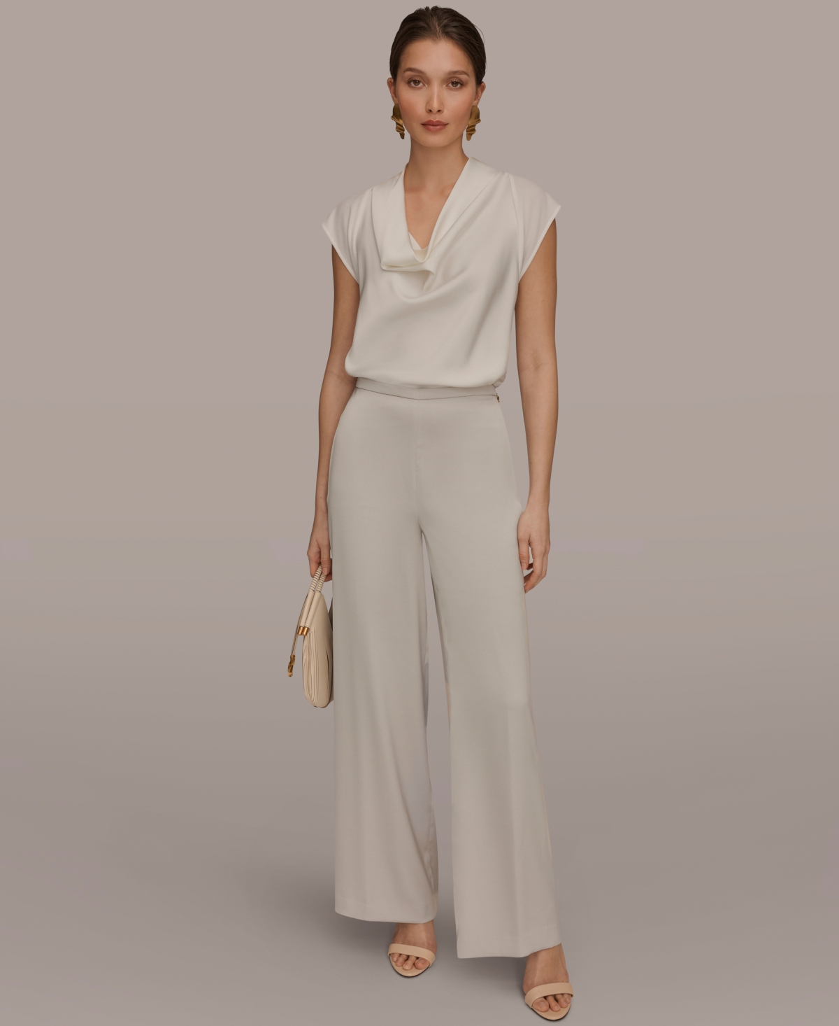 Donna Karan New York Women's Wide Leg Pull-On Pants