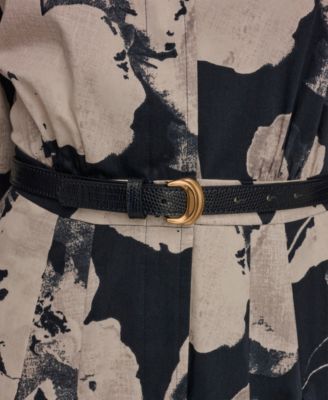 Women's Long-Sleeves Collared Midi Dress