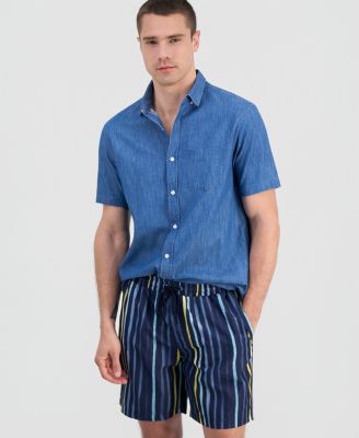 Men's Paint Stripe Swim Trunks