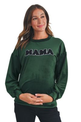 Women's Velvet Mama Crewneck Maternity Sweatshirt