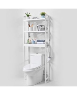 Over-The-Toilet Storage Shelf, 3-Tier Bathroom Space Saver Organizer Rack