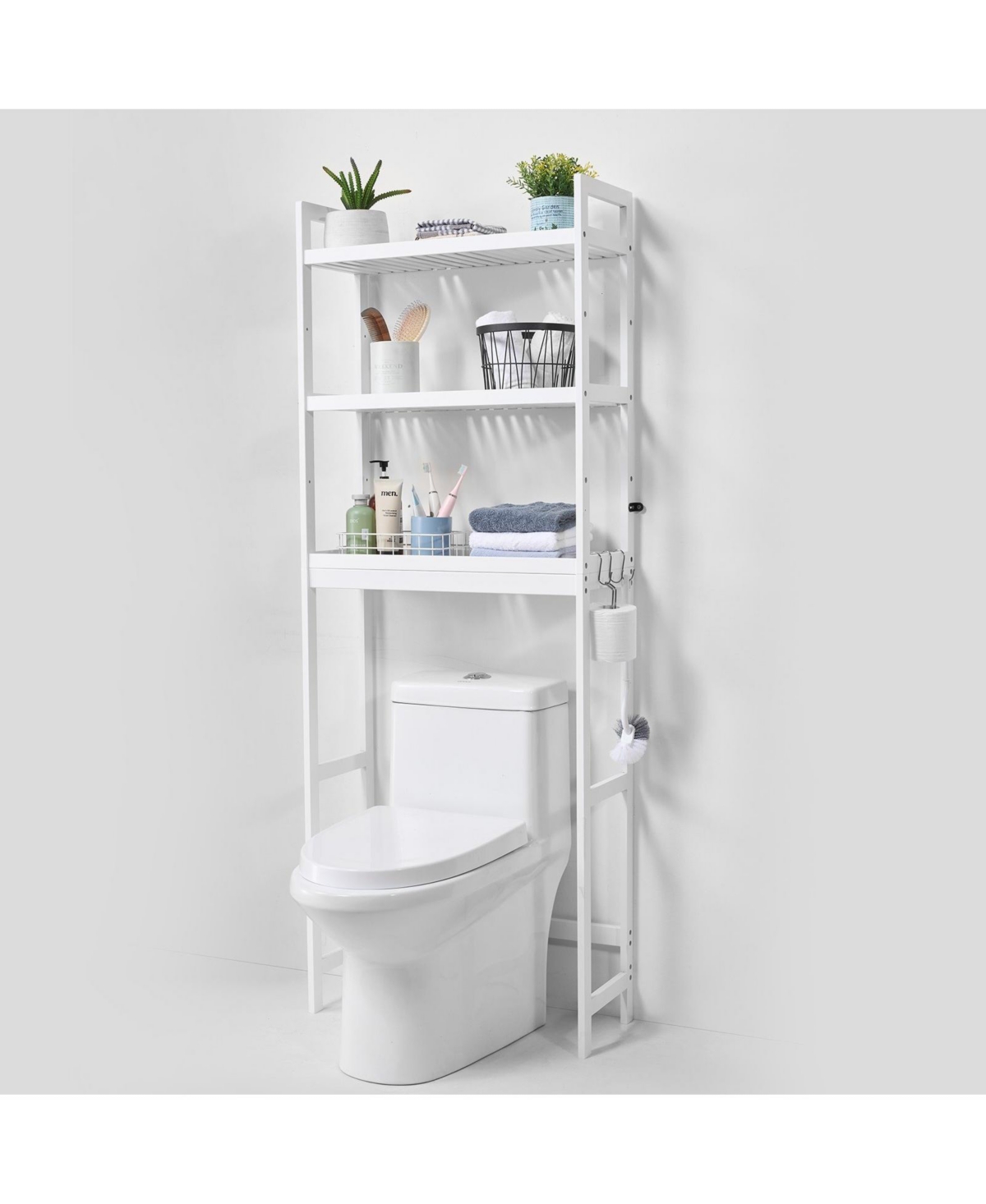 Volenca Over-The-Toilet Storage Shelf, 3-Tier Bathroom Space Saver Organizer Rack