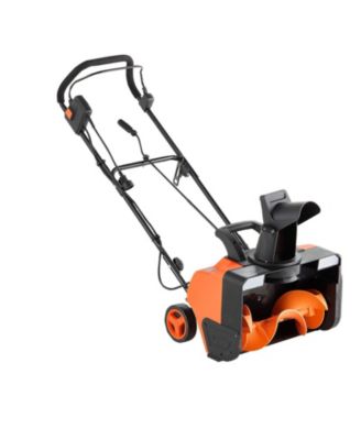 Electric Snow Blower, 20", 15A Corded Snow Thrower, Dual LED Lights, 180° Chute, 25 ft Throw, 12" Depth