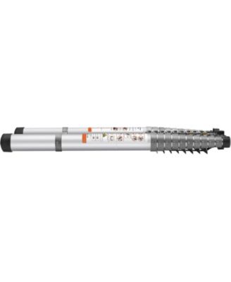 15 ft Telescoping Ladder, Aluminum Multi-Button Retraction Extension Ladder, 400 lb Capacity, Non-Slip Feet, ANSI Listed