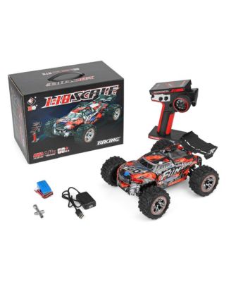1:18 Scale 37 MPH High-Speed RC Truck with 4WD Brushless Motor, Alloy Frame & Oil Shock for Off-Road