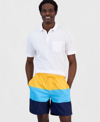 Men's Colorblocked 7" Swim Trunks