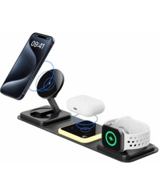 3 in 1 Foldable Wireless Charger, Portable Folding, for iPhone Fast Charging.