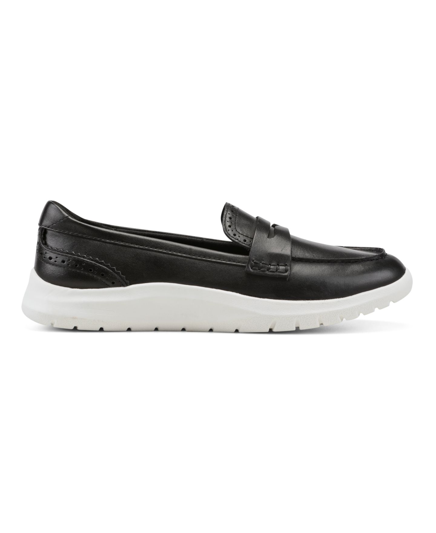 Женские туфли Easy Spirit Ryla eFlex Slip-On Penny, цвет: Чёрный кожаный — фото 2