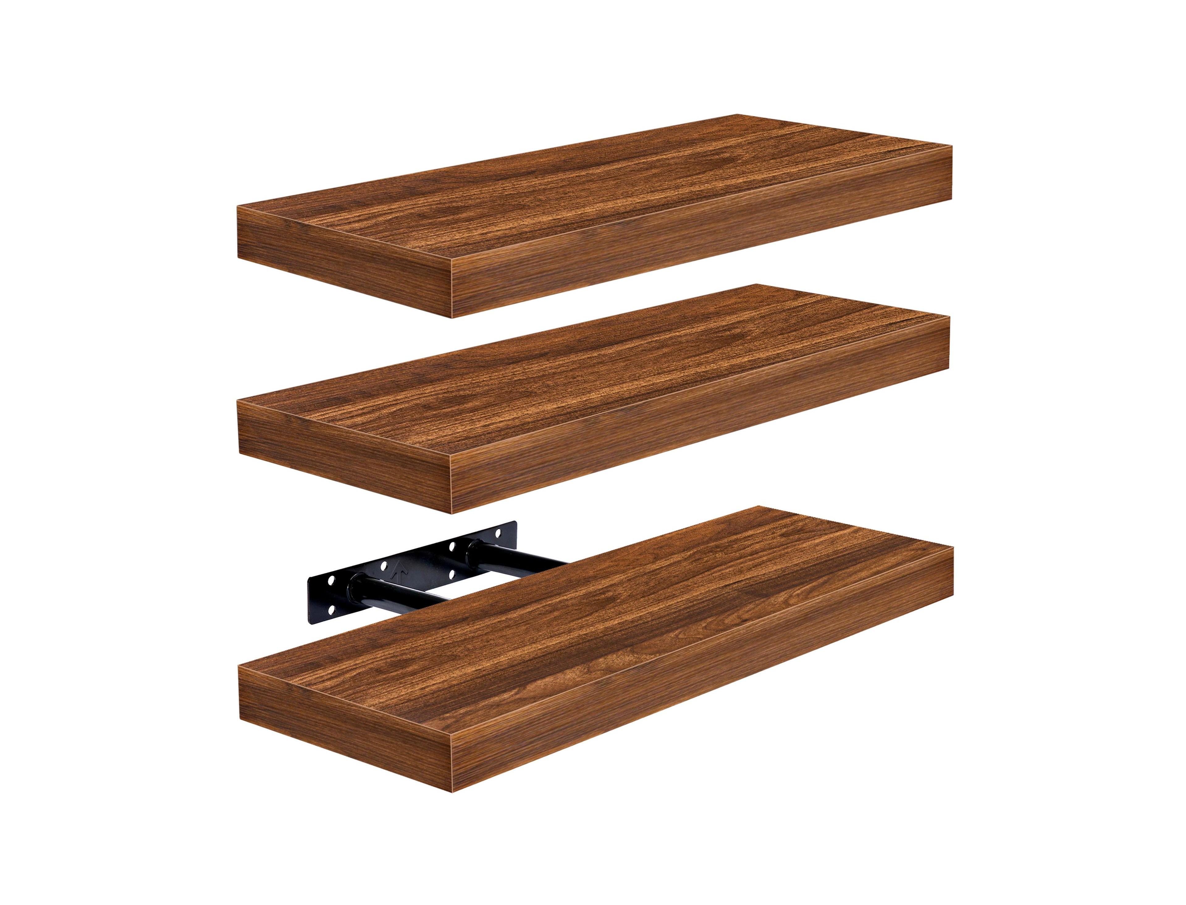 Sorbus 3 Pack 16 Inch Floating Wall Shelves - for Bedroom, Kitchen, Living Room, Office, etc