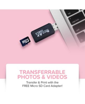 Camera Insta 2 Bundle Set -  Instant Print Camera with Thermal Paper Refills