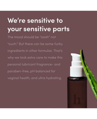 Glide: Premium water-based lubricant with aloe, green tea, and hemp seed. No sticky residue, hydrating, pH balanced, no parabens