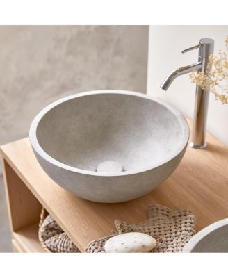 Micha round confetti terrazzo basin
