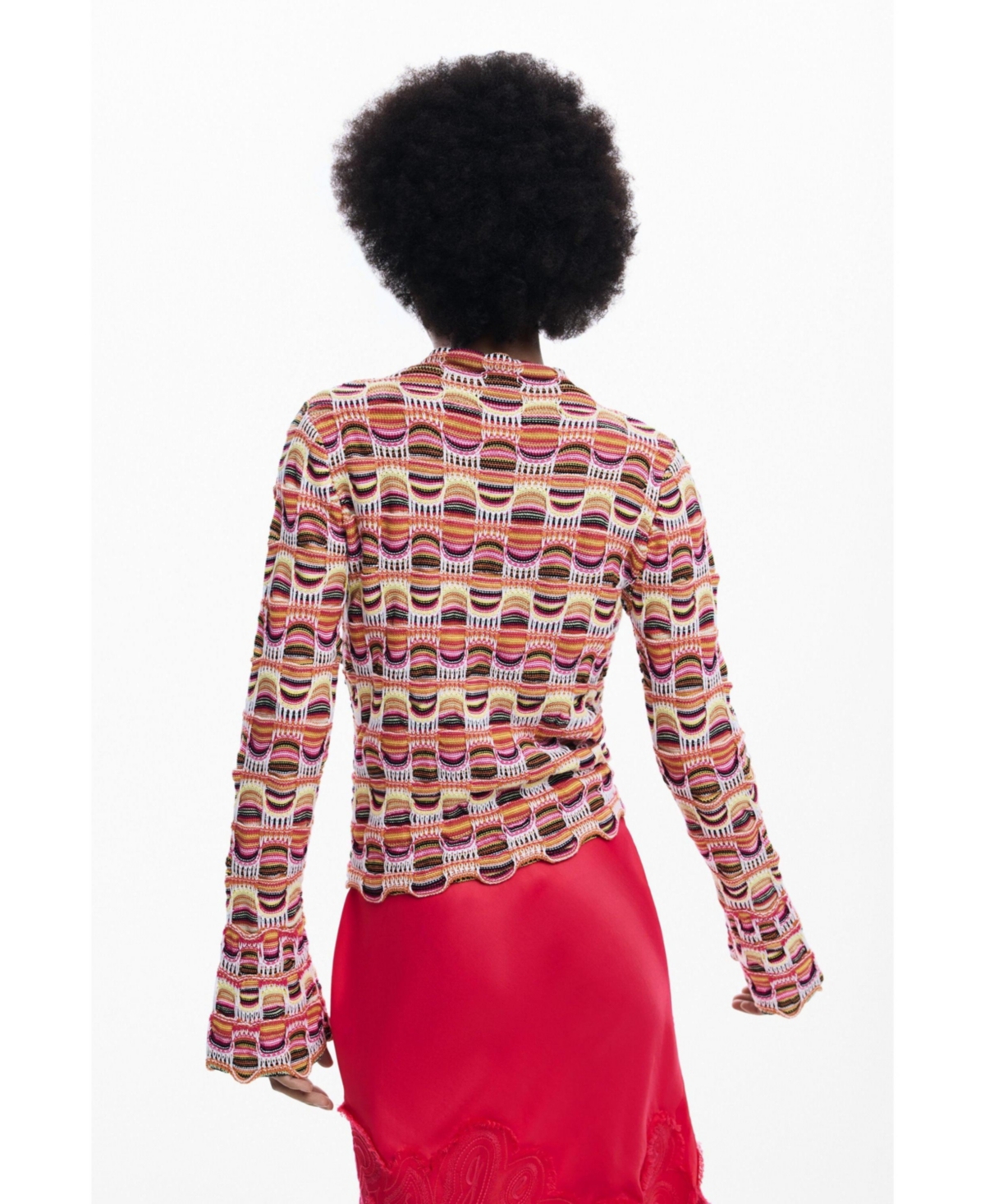 Desigual Women's Colorful knit sweater