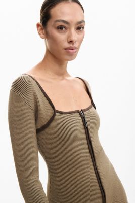 Women's Knit dress zipper