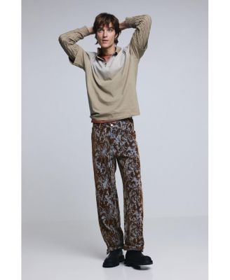 Men's Straight textured pants